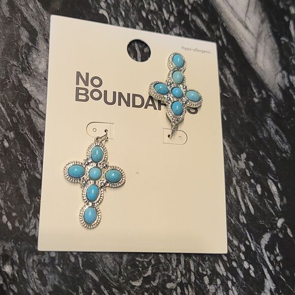 NEW BRAND NO BOUNDARIES WESTERN JEWELRY BOHO VINTAGE  TURQUOI EARRINGS - Picture 14 of 14